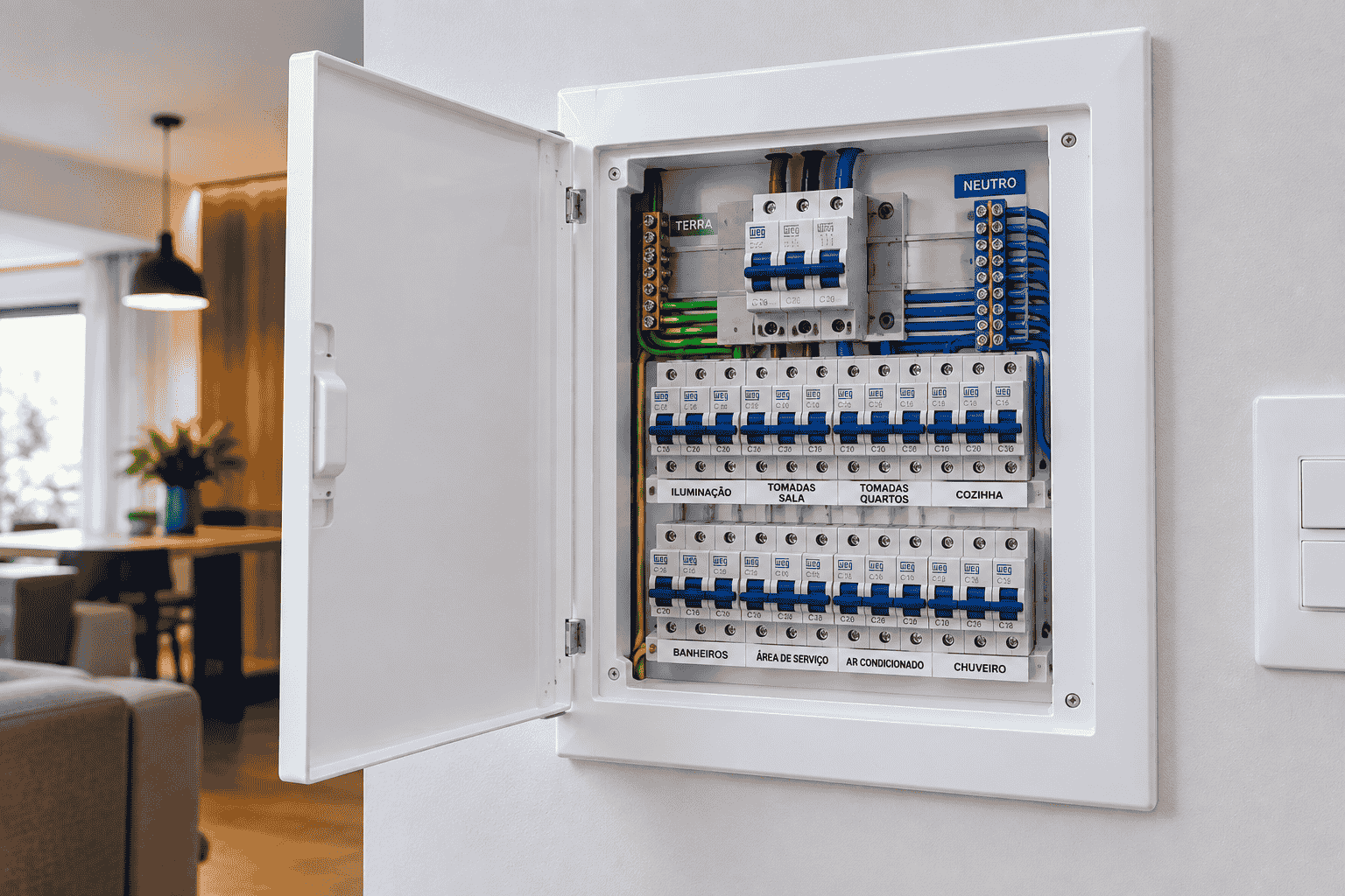 Quadro de distribuição residencial